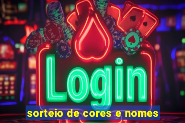 sorteio de cores e nomes