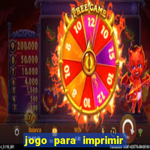 jogo para imprimir e montar