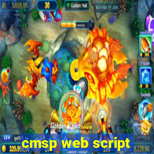 cmsp web script