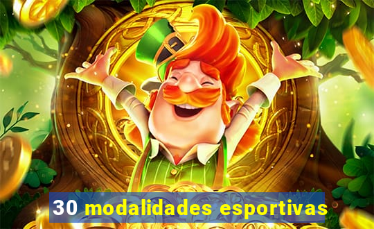 30 modalidades esportivas