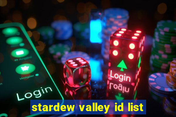 stardew valley id list