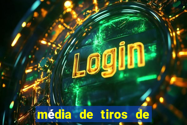 média de tiros de meta por jogo